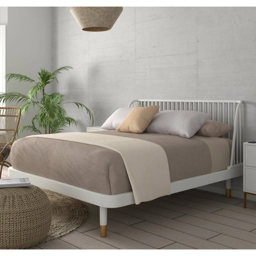 Alpine Furniture - Madelyn Queen Slat Back Platform Bed - 2010-61Q view 5