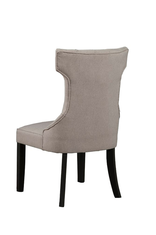 Alpine Furniture - Manchester Upholstered Side Chairs, Light Grey/Black (Set of 2) - 3868-02 veiw 2