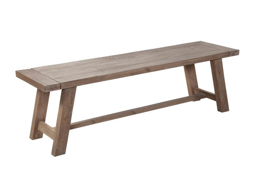 Alpine Furniture - Newberry Bench, Weathered Natural - 2068-03 veiw 2