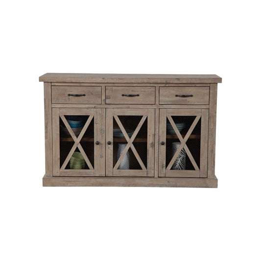 Alpine Furniture - Newberry Sideboard, Weathered Natural - 2068-06 view 2