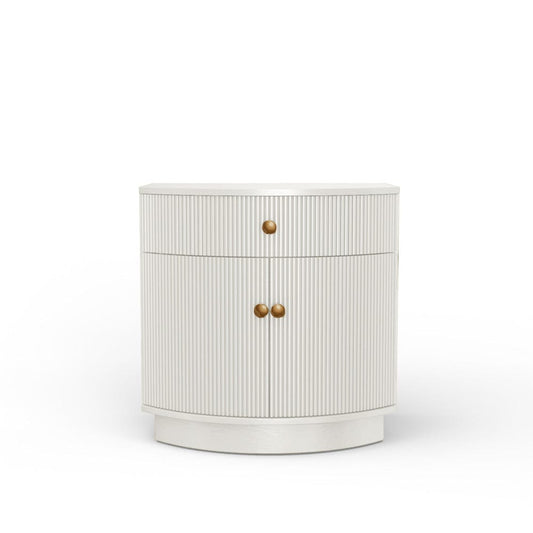 Alpine Furniture - Olivia Nightstand, Coconut Milk - 2512WHT-02 view 2