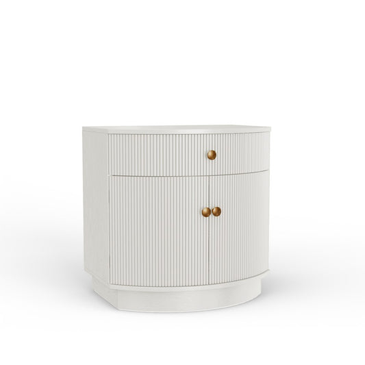 Alpine Furniture - Olivia Nightstand, Coconut Milk - 2512WHT-02 view 2