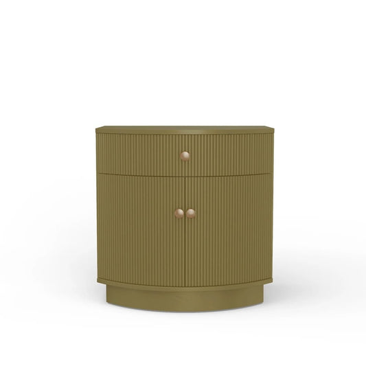 Alpine Furniture - Olivia Nightstand, Olive Green - 2512-02 veiw 2
