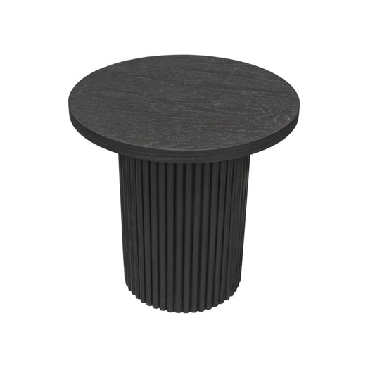 Alpine Furniture - Reba Round End Table, Black - 5868BLK-62 view 2