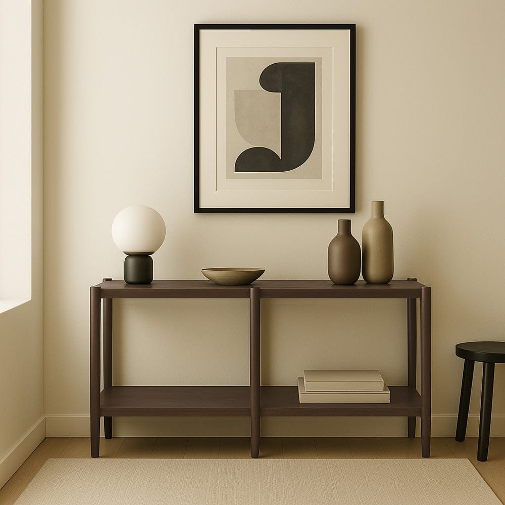 Alpine Furniture - Sinclair Console Table, Walnut - 3458WAL-63 view 8