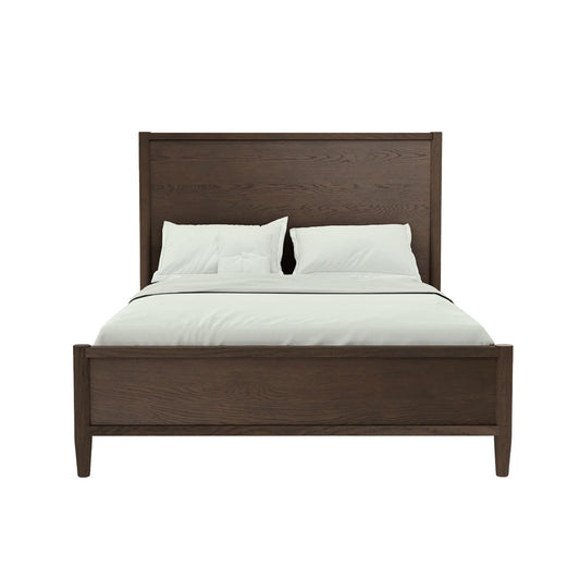 Alpine Furniture - Sinclair Queen Panel Bed, Walnut - 3458WAL-01Q view 2