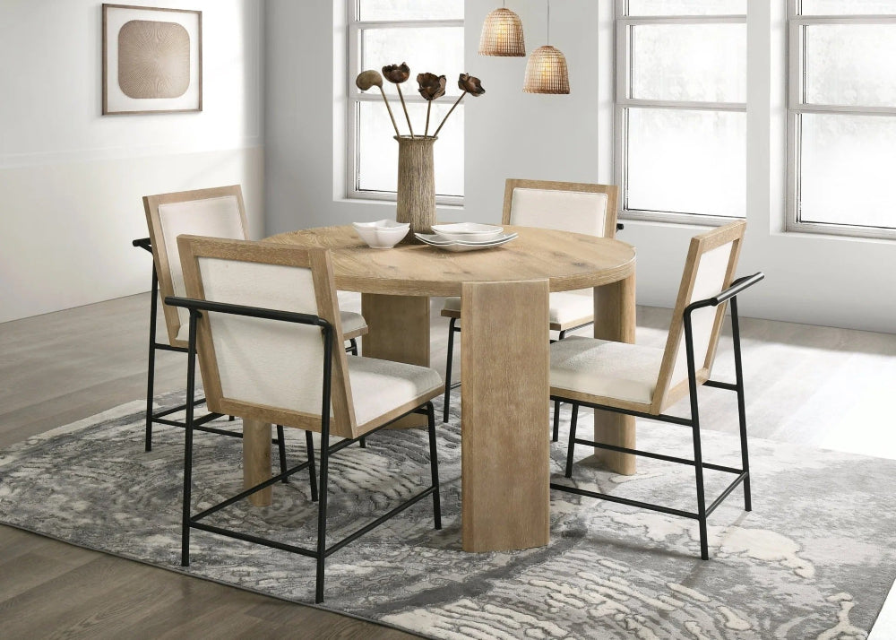 Alpine Furniture - Sloane Round Dining Table, Driftwood - 3966-25 view 8