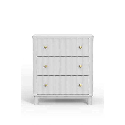 Alpine Furniture - Stapleton 3 Drawer Small Chest, White - 2090-04 view 2