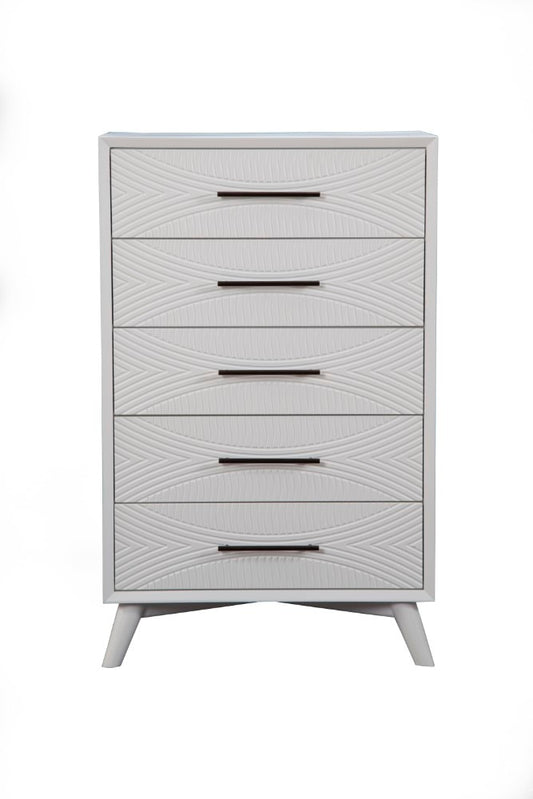 Alpine Furniture - Tranquility Chest, White - 1867-05 veiw 2