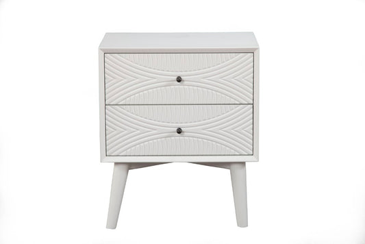Alpine Furniture - Tranquility Nightstand, White - 1867-02 veiw 2