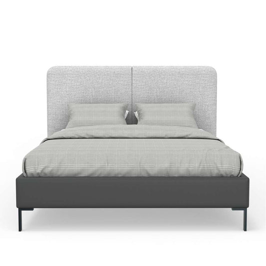Alpine Furniture - Walden Upholstered California King Platform Bed, Gray - 1195CK veiw 3