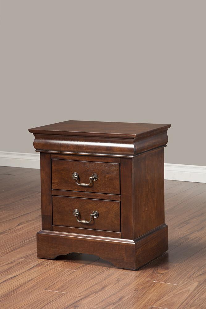 Alpine Furniture - West Haven 2 Drawer Nightstand - 2202 veiw 1