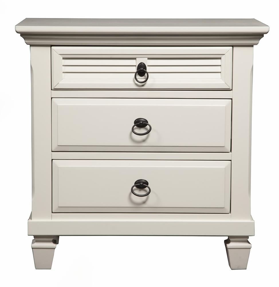 Alpine Furniture - Winchester 3 Drawer Nightstand - 1306-W-NS veiw 1
