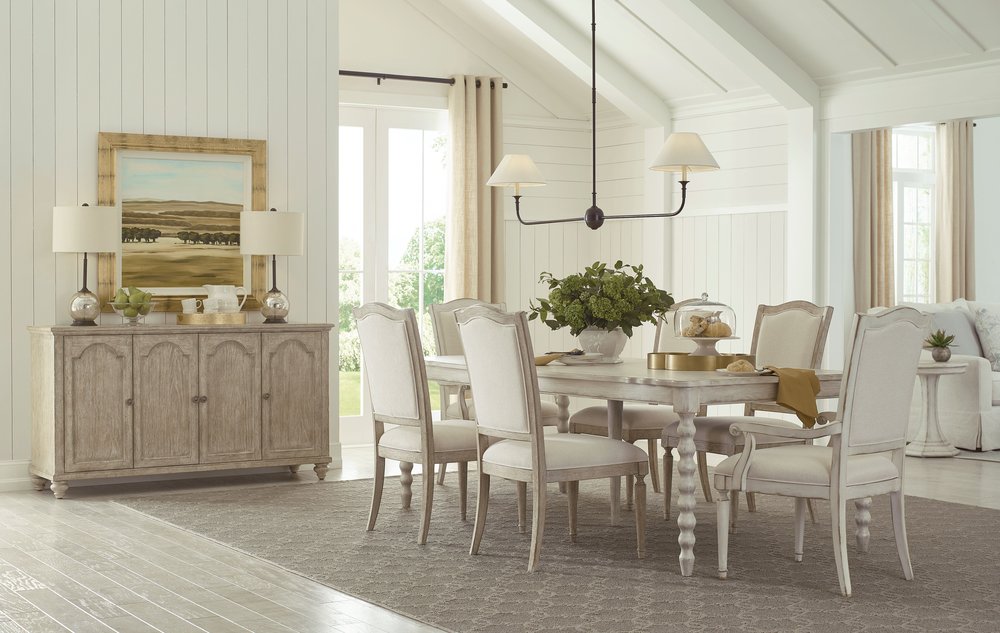 American Drew - Cambric Creme Bastiste Extendable Rectangular Dining Table - 309-760C view 11
