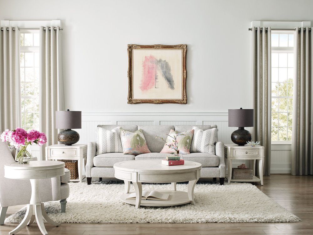 American Drew - Harmony Eggshell Marcella Round End Table - 266-916 view 6