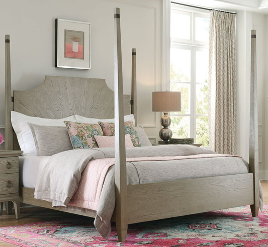 American Drew - Milan Stone Patterson California King Poster Bed - 501-328R view 2