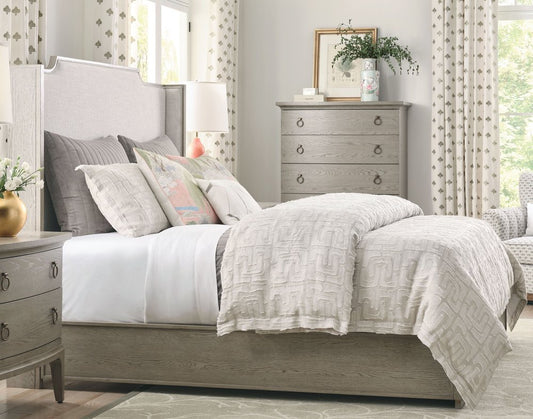 American Drew - Milan Stone Sharon California King Upholstered Shelter Bed - 501-318R view 2