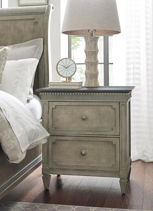 American Drew - Savona Ax Two Drawer Nightstand - 654-420 veiw 2