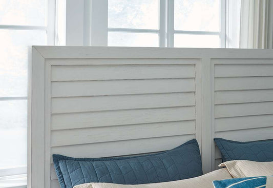 American Woodcrafters - Dunescape Queen Panel Bed - White - 1210-50PAN veiw 2