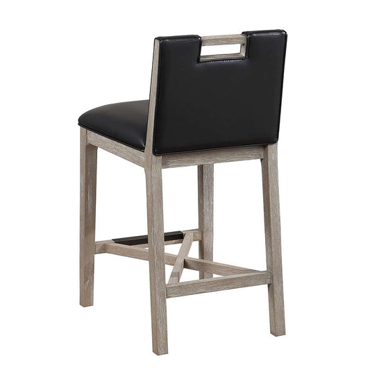 American Woodcrafters - Jakarta 26in Stool - Driftwood Grey - B2-264-26L veiw 2