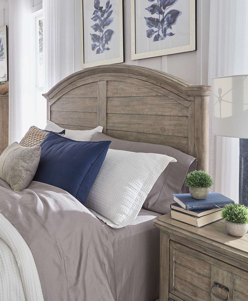American Woodcrafters - Meadowbrook Arched King Bed - Sand - 2600-66ARPN veiw 4