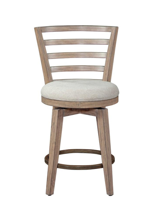 American Woodcrafters - Meadowbrook Counter Height Swivel Stool - Brown - D-2600-349-25F veiw 2