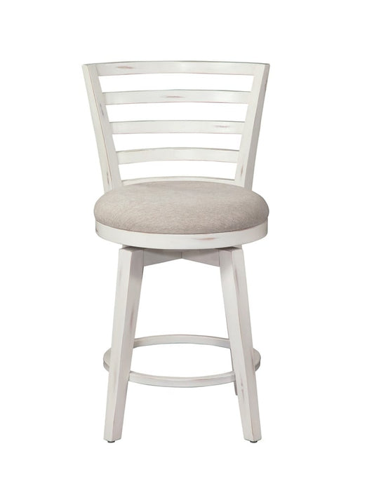 American Woodcrafters - Meadowbrook Counter Height Swivel Stool - Whitewashed - D-2610-350-25F veiw 2