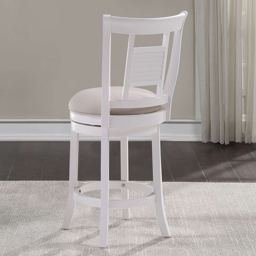 American Woodcrafters - Palmer 26in Swivel Stool - Antique White - B2-303-26F veiw 5