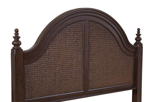 American Woodcrafters - Rodanthe Queen Woven Bed - Cherry Brunette - 3900-50WOWO veiw 2