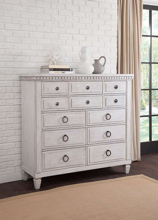 American Woodcrafters - Salter Path Gentlemens Chest - White Grain - 1020-212D veiw 2