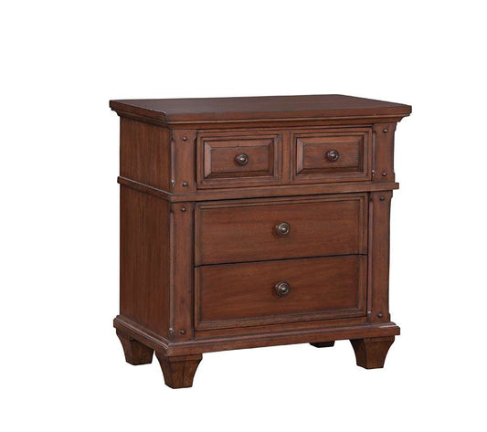 American Woodcrafters - Sedona 3-Drawer Nightstand - Cinnamon Cherry - 2400-430 veiw 2