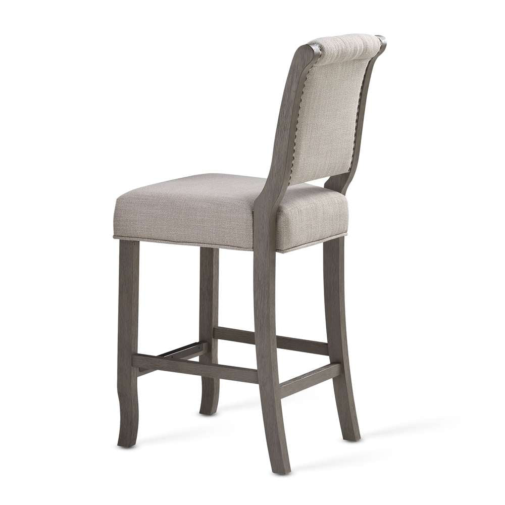American Woodcrafters - Wood Frame Barstool - Gray Finish - B2-304-26F veiw 2
