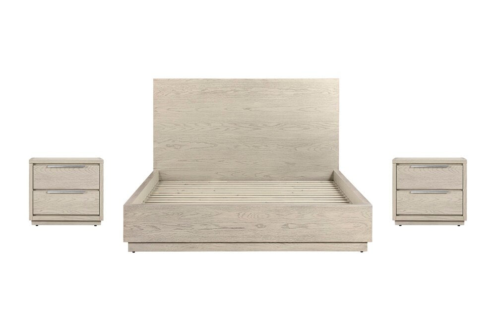 Armen Living - Abbey Queen 3 Piece Bedroom Set in Grey Oak Wood - SETAJBDGRQN3A