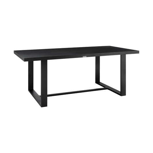 Armen Living - Alegria Outdoor Patio Dining Table in Aluminum - LCAFDIBL veiw 2