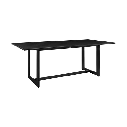 Armen Living - Cayman Outdoor Patio Dining Table in Aluminum - LCCCDISQBL veiw 2