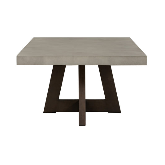 Armen Living - Elodie Gray Concrete and Dark Gray Oak Rectangle Coffee Table - LCELCOCCGR veiw 2