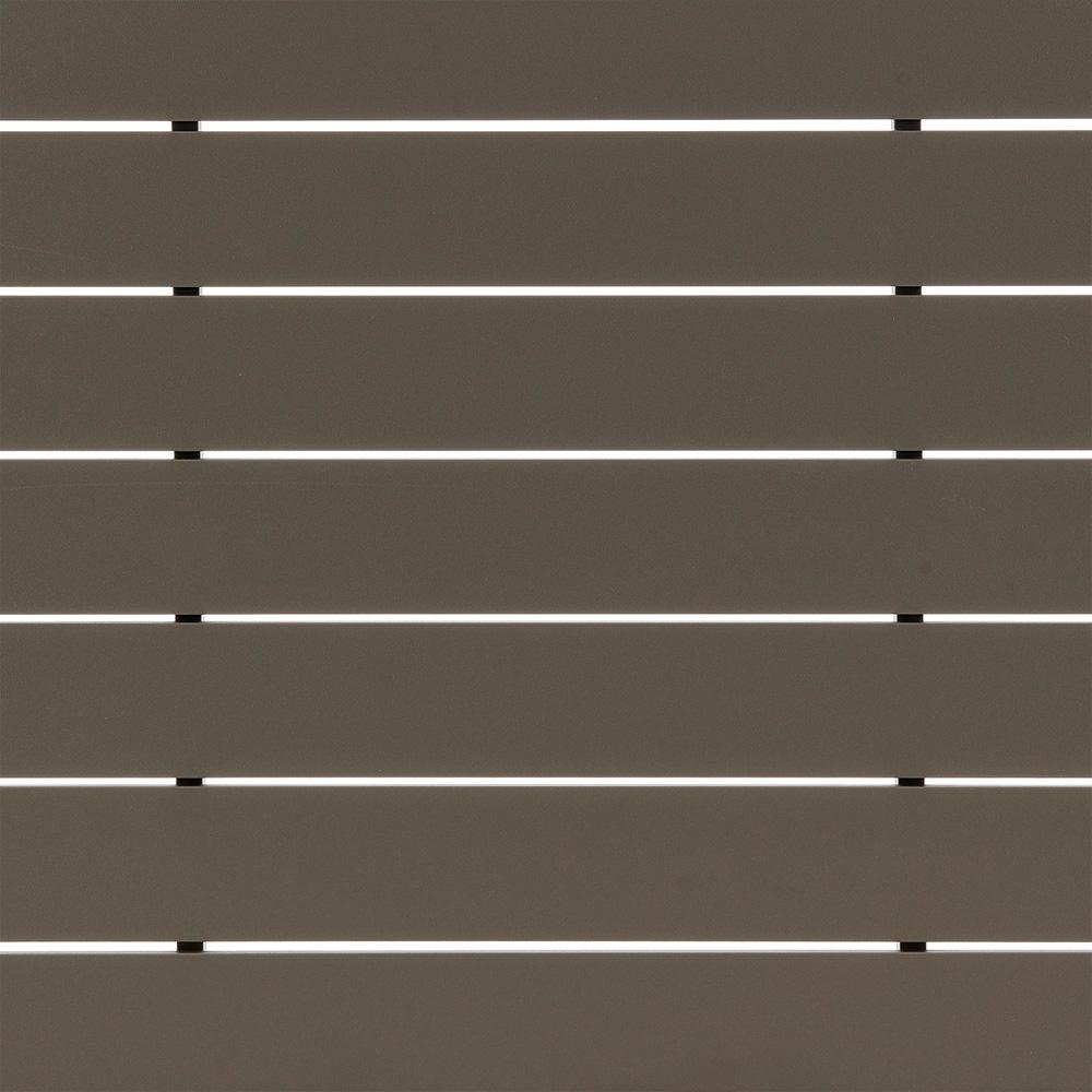 Armen Living - Grenada Outdoor Aluminum Gray Rectangle Dining Table - LCGDDIGR veiw 5