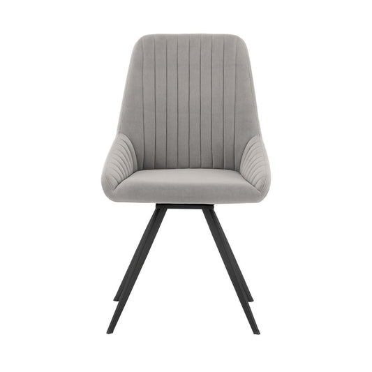 Armen Living - Knox Alison 5 Piece Dining Set with Gray Velvet Chairs - SETKNAI5GB veiw 2