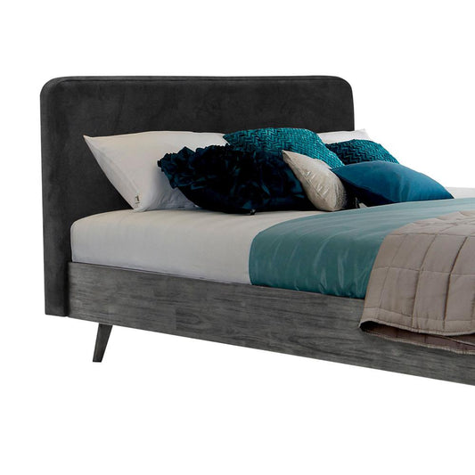 Armen Living - Mohave Mid-Century Tundra Gray Acacia King Platform Bed - LCMVBDTGKG - CLOSEOUT veiw 2