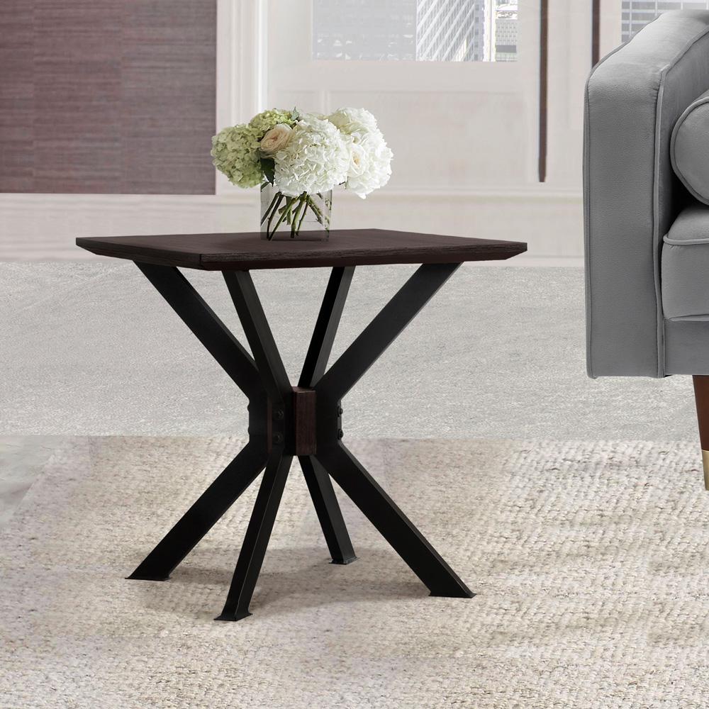 Armen Living - Pirate Acacia Modern End Table - LCPILAAC veiw 5