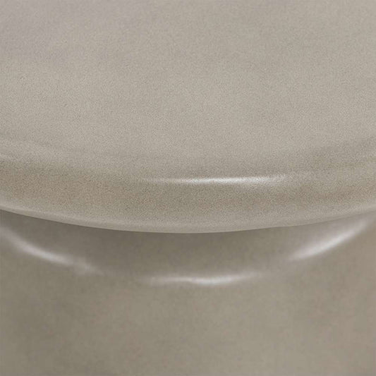 Armen Living - Umbre Concrete Indoor Outdoor Accent Stool End Table - LCMDBACCGR veiw 2