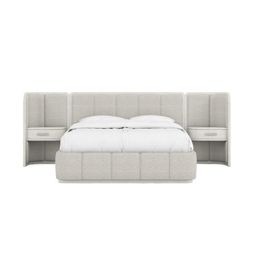 A.R.T. Furniture - Ashlar Queen Upholstered Wall Panel Bed in White - 333125-2250WN veiw 2