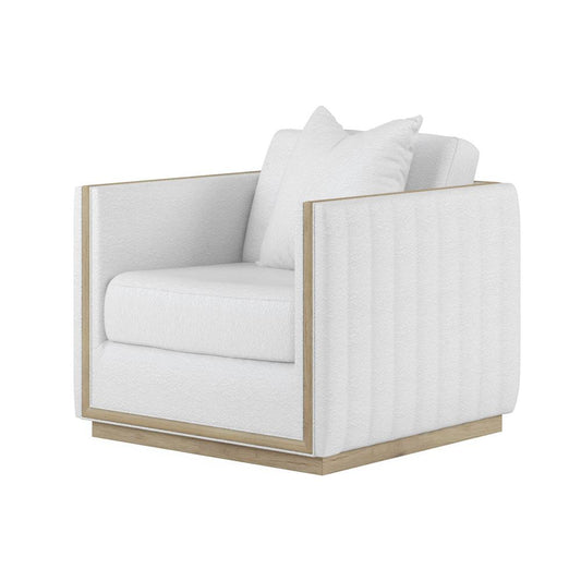 A.R.T. Furniture - Cassat Channeled Lounge Chair in White - 522503-5302AA veiw 2