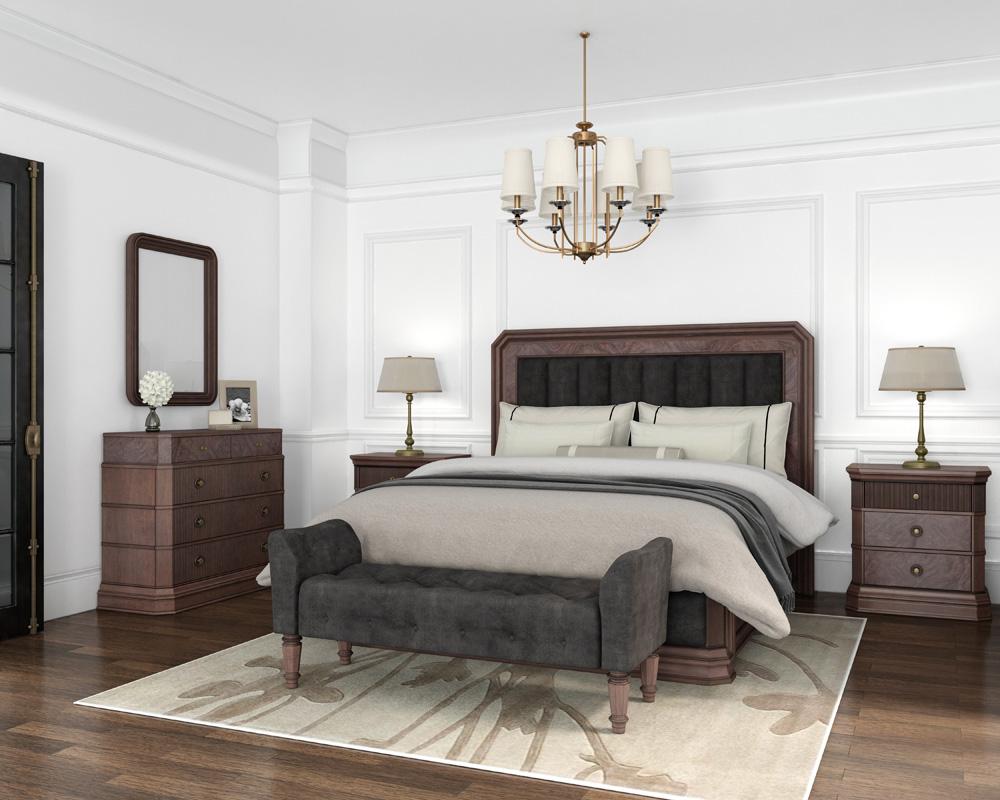 A.R.T. Furniture - Revival King Upholstered Bed in Black - 328126-1730 veiw 5