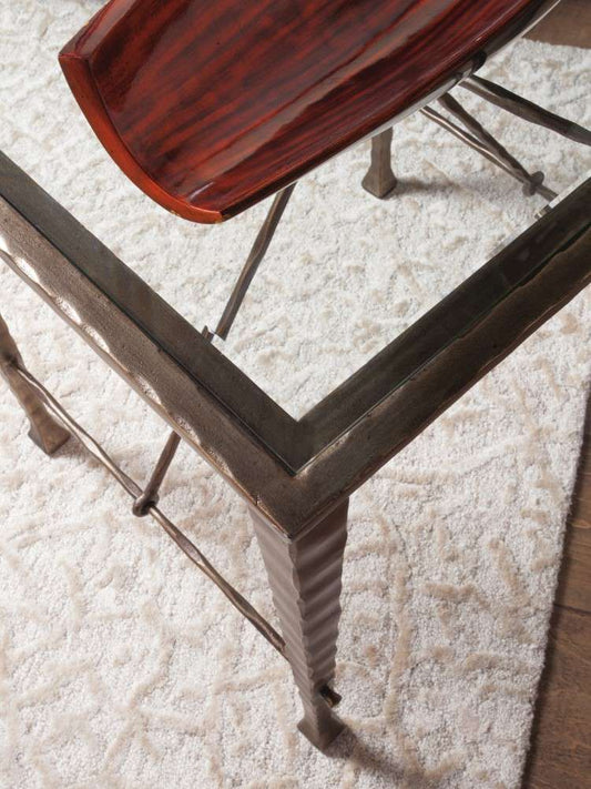 Artistica Home - Signature Designs Cortona Console With Glass Top - 53.5W x 16D x 36.5H - 2129-967C veiw 2