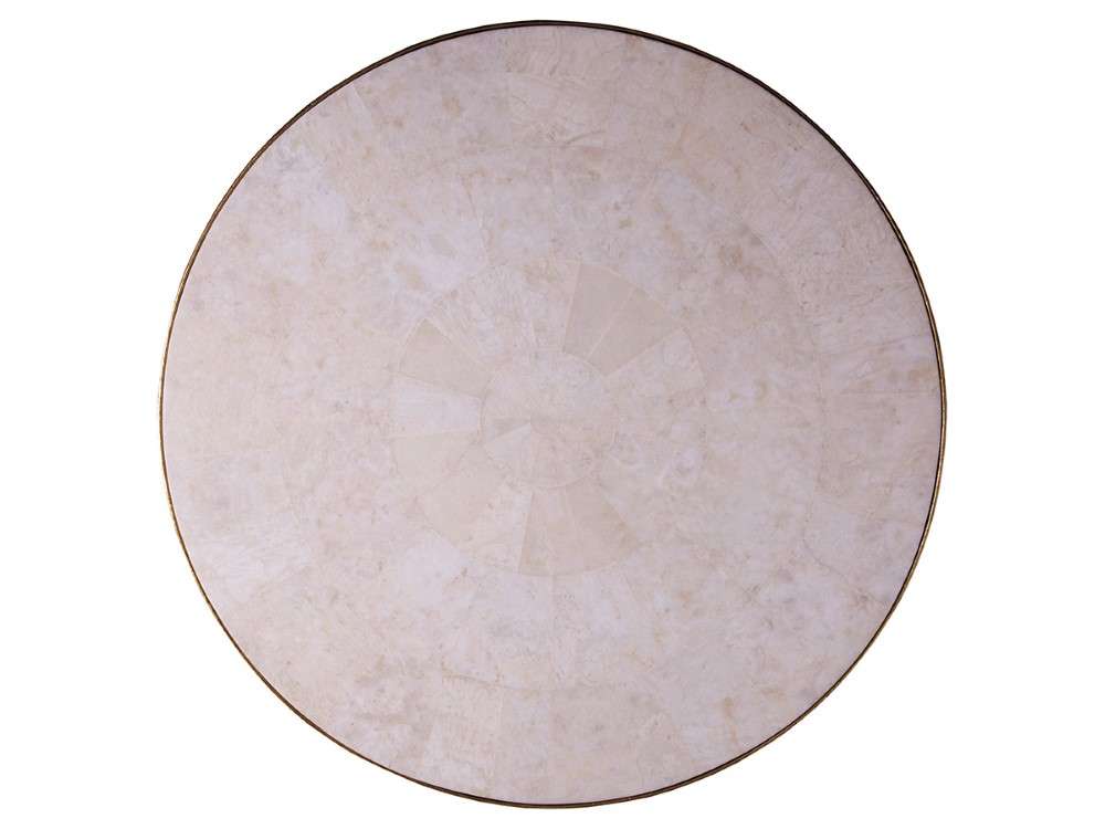 Artistica Home - Signature Designs Crystal Stone Round Cocktail Table - Gold foil finish - 2023-943 veiw 2