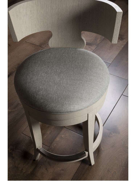 Artistica Home - Signature Designs Fuente Swivel Counter Stool - Brushed stainless steel - 2106-895-01 veiw 2