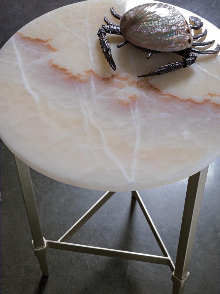 Artistica Home - Signature Designs Benton Round Spot Table, Champagne - 2297-950 veiw 3