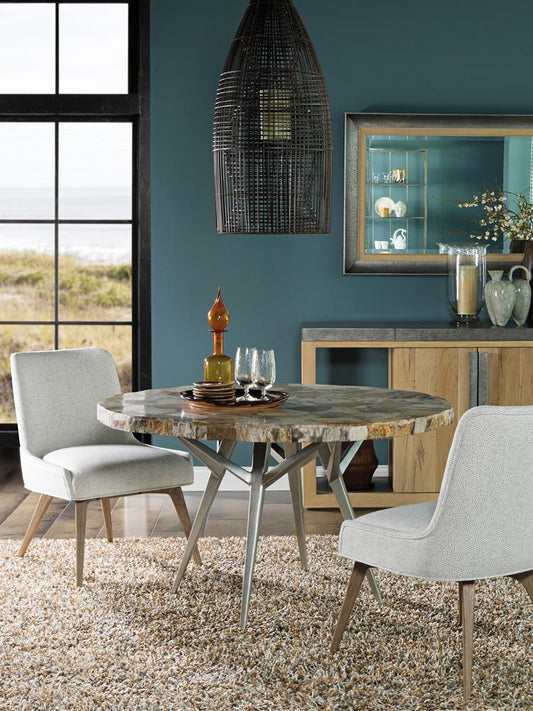 Artistica Home - Signature Designs Caldera Round Dining Table, Light Golden Brown - 2305-870C veiw 2