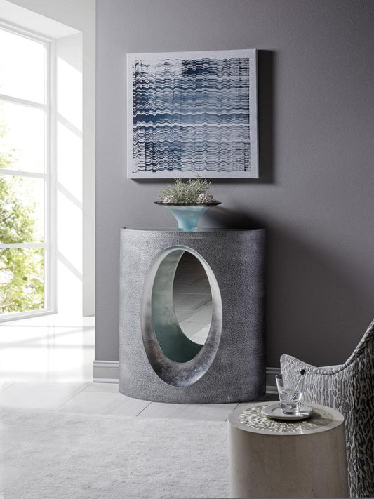 Artistica Home - Signature Designs Circa Console, Silver Leaf - 2275-966 veiw 2